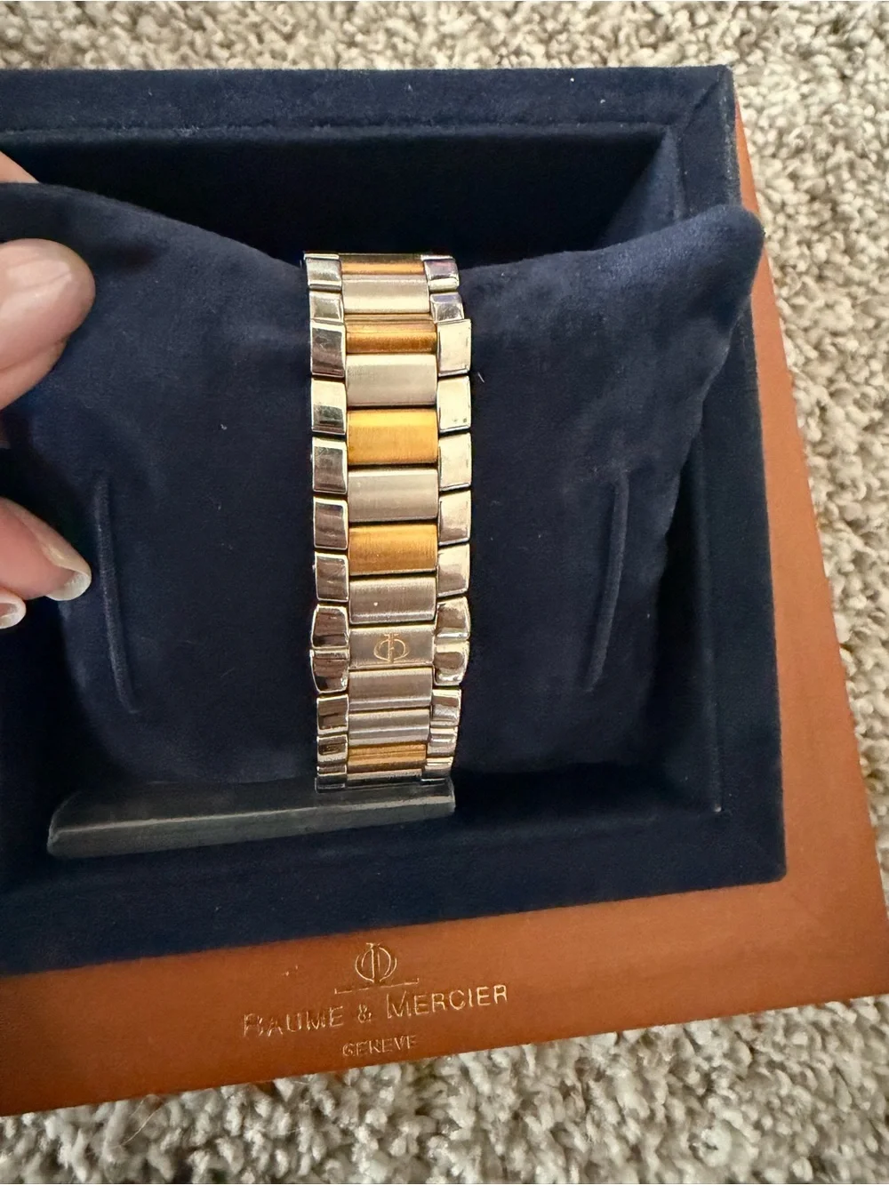 Baume & Mercier Men's Two-Tone Gold and Silver Watch